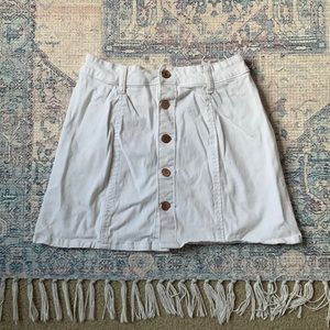 Celebrity Pink, Size 3/26 Skirt, White, Button Front, Casual, Dress up